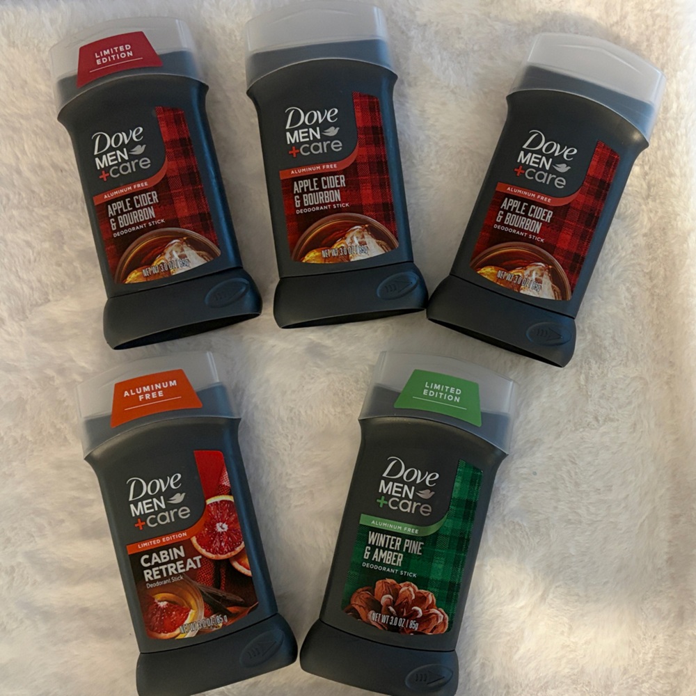 NWT Limited Edition Dove Men+Care Deodorants set of 5